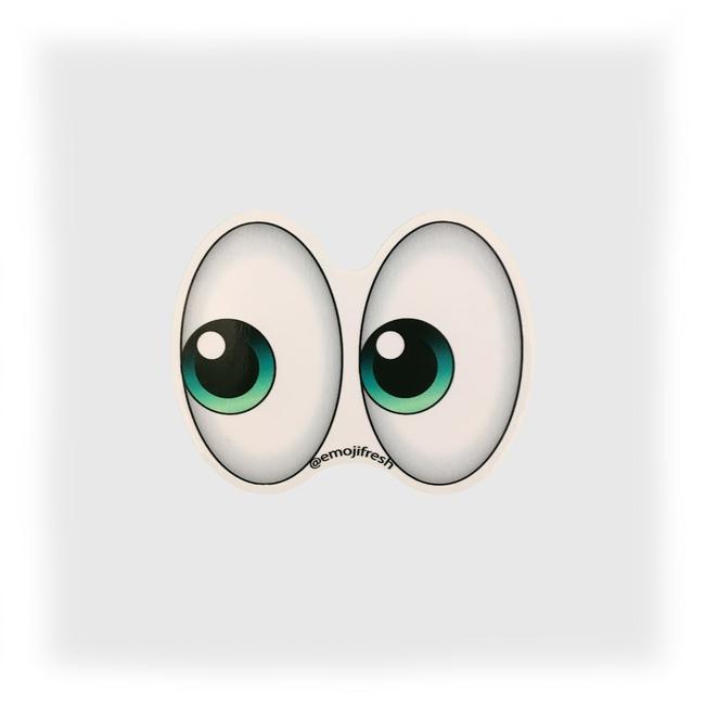 Eyes Emoji Logo - Eyes Emoji Car Vinyl Sticker — EmojiFresh