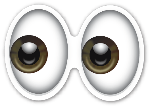 Eyes Emoji Logo - Eyes | EmojiStickers.com