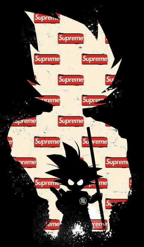 Supreme Goku Logo - Supreme X Goku made by me | iPhone wallpapers | Pinterest | Supreme ...