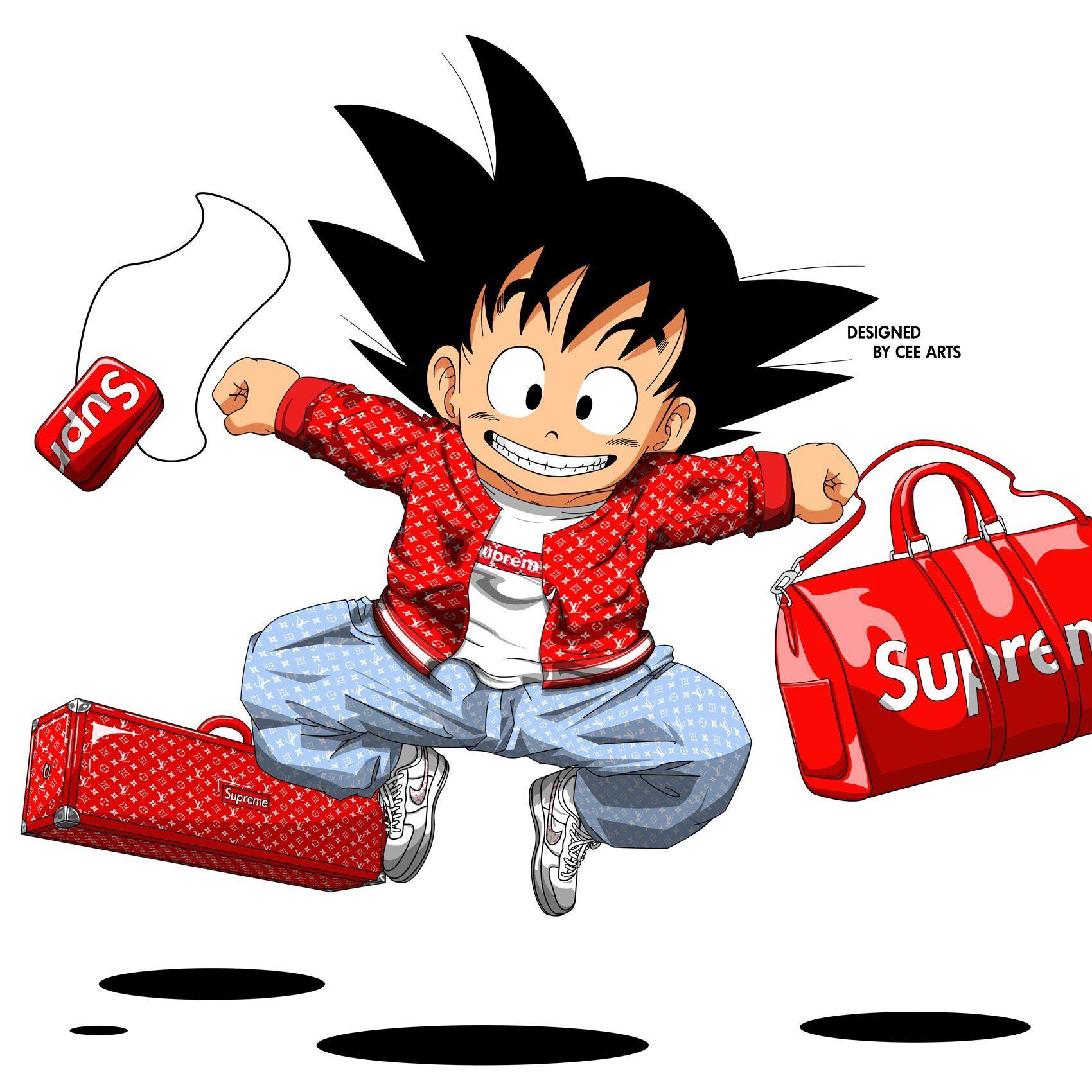 Supreme Goku Logo - Goku x Supreme x Louis Vuitton 