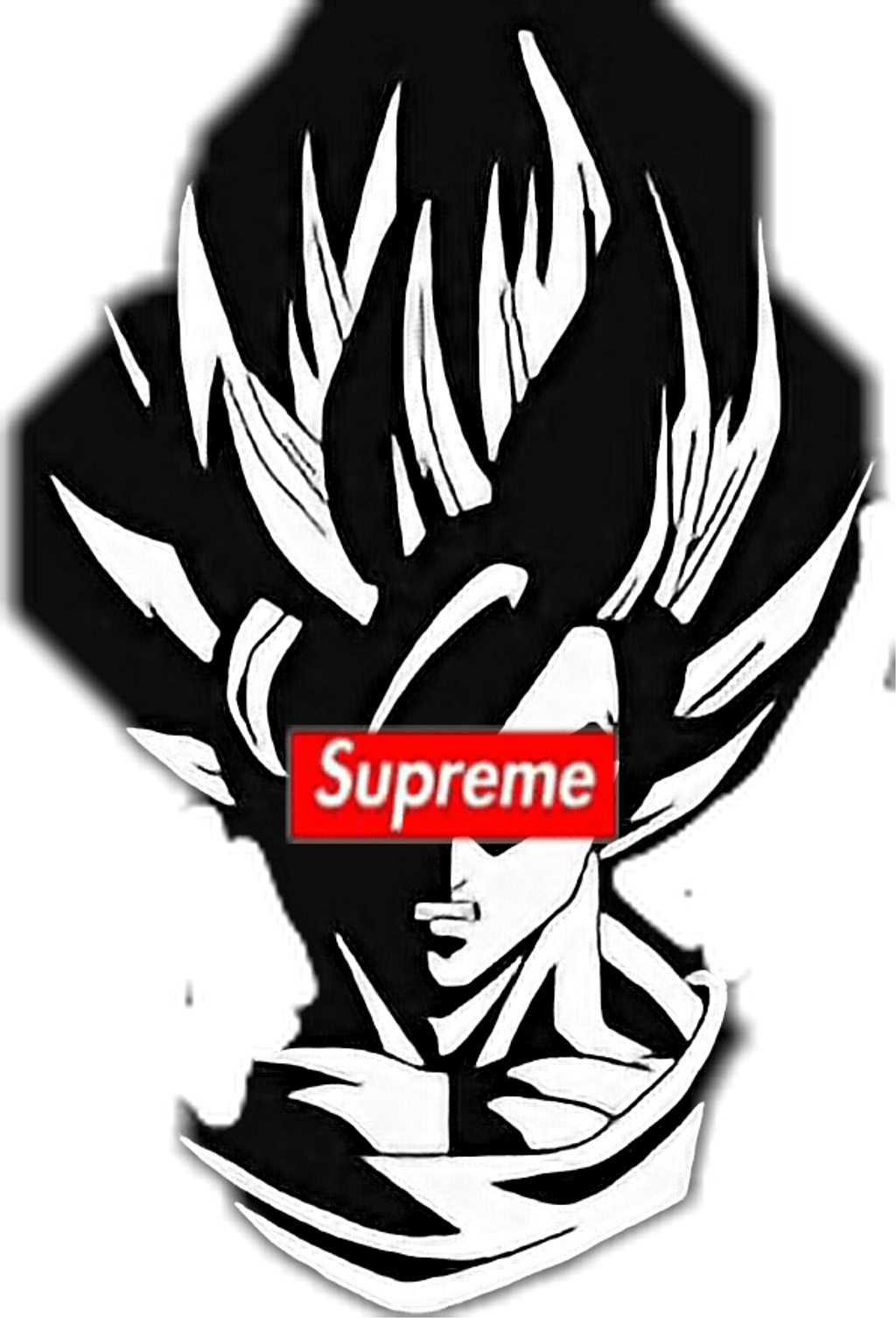 Supreme Goku Logo - goku supreme - Sticker by Jacob