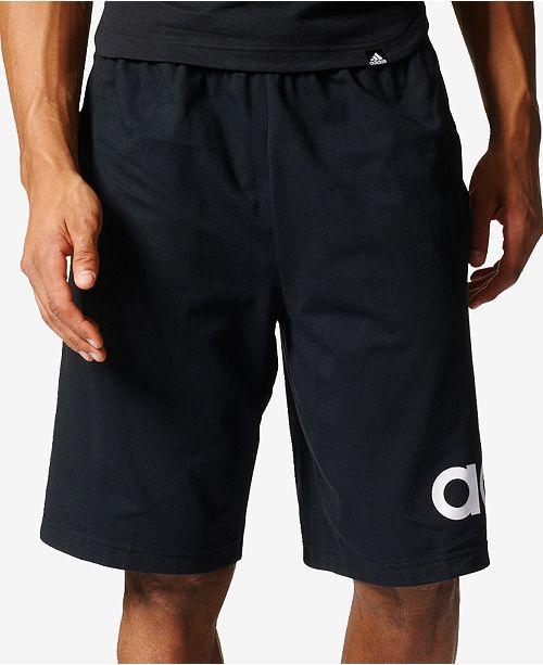 Macy's App Logo - adidas Men's 10 Big Logo Jersey Shorts