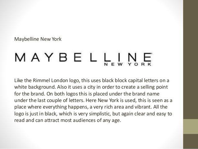 Maybelline Company Logo - Developing any braning and company logos