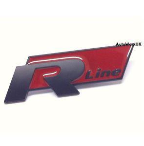 All Black and Red Logo - Details about New VW R Line Badge Emblem Black Red Passat Golf Polo Tiguan  Scirocco R20 R Car