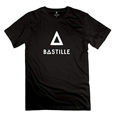 Bastille Black and White Logo - Men's Bastille Logo T Shirt Black: Amazon.co.uk: Clothing