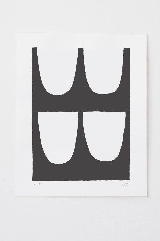 Bastille Black and White Logo - Upton | BASTILLE - Black | 16 x 20 Print on Paper