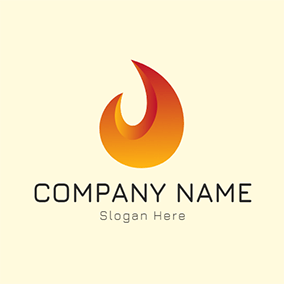 Orange Flame Logo - Free Flame Logo Designs | DesignEvo Logo Maker