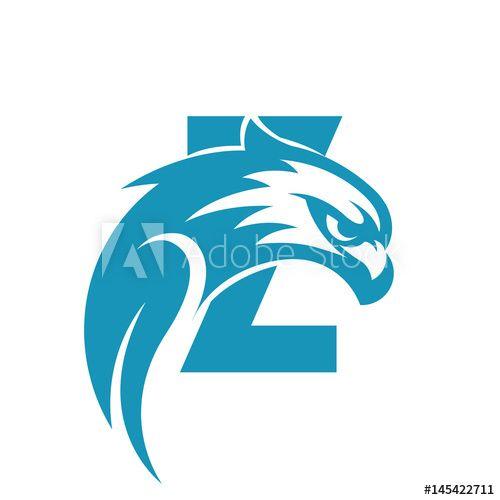 Blue Hawk Logo - Logo Blue Hawk Initial Letter Z Masterpiece Logo - Buy this stock ...