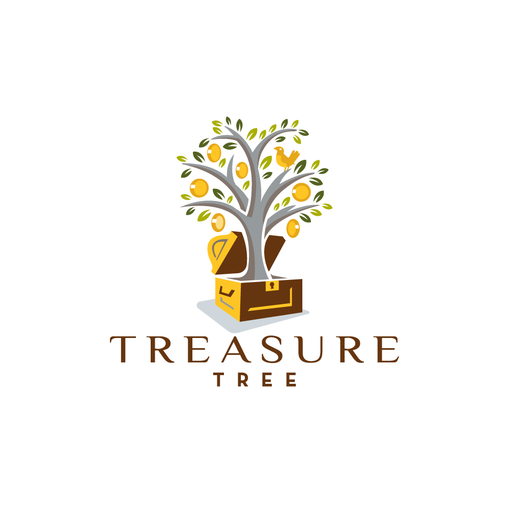 Home Tree Logo - SOLD Treasure Tree Logo Design | Logo Cowboy