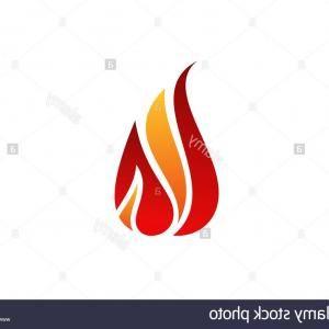 Fire Flames Logo - Royalty Free Vector Of A Skull And Red Flames Logo By Vector ...
