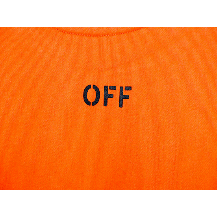 Brnd Vlone Logo - Vlone Off White Long Sleeve Shirt (Orange)