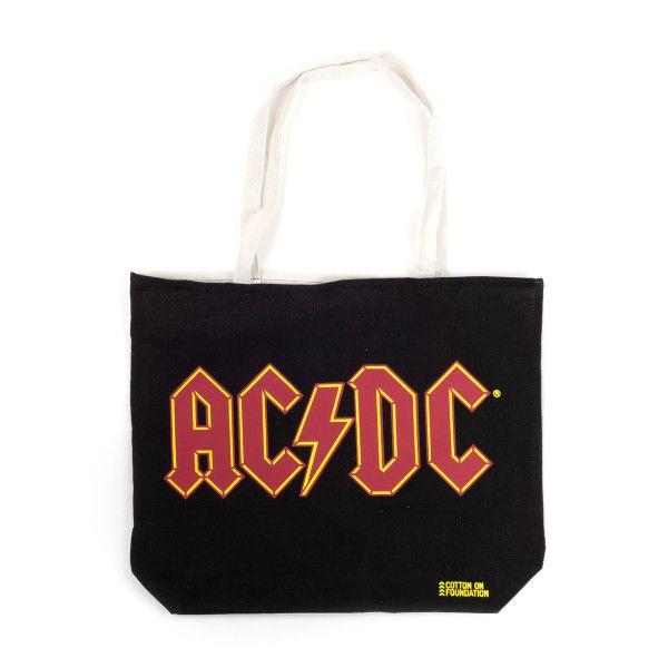 Black and Red Band Logo - AC/DC Red Band Logo Black Tote Bag | Shop the AC/DC Official Store