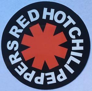 Red and Black Band Logo - Black Red Hot Chilli Peppers Music Band Logo Sticker Decal Rock Car ...