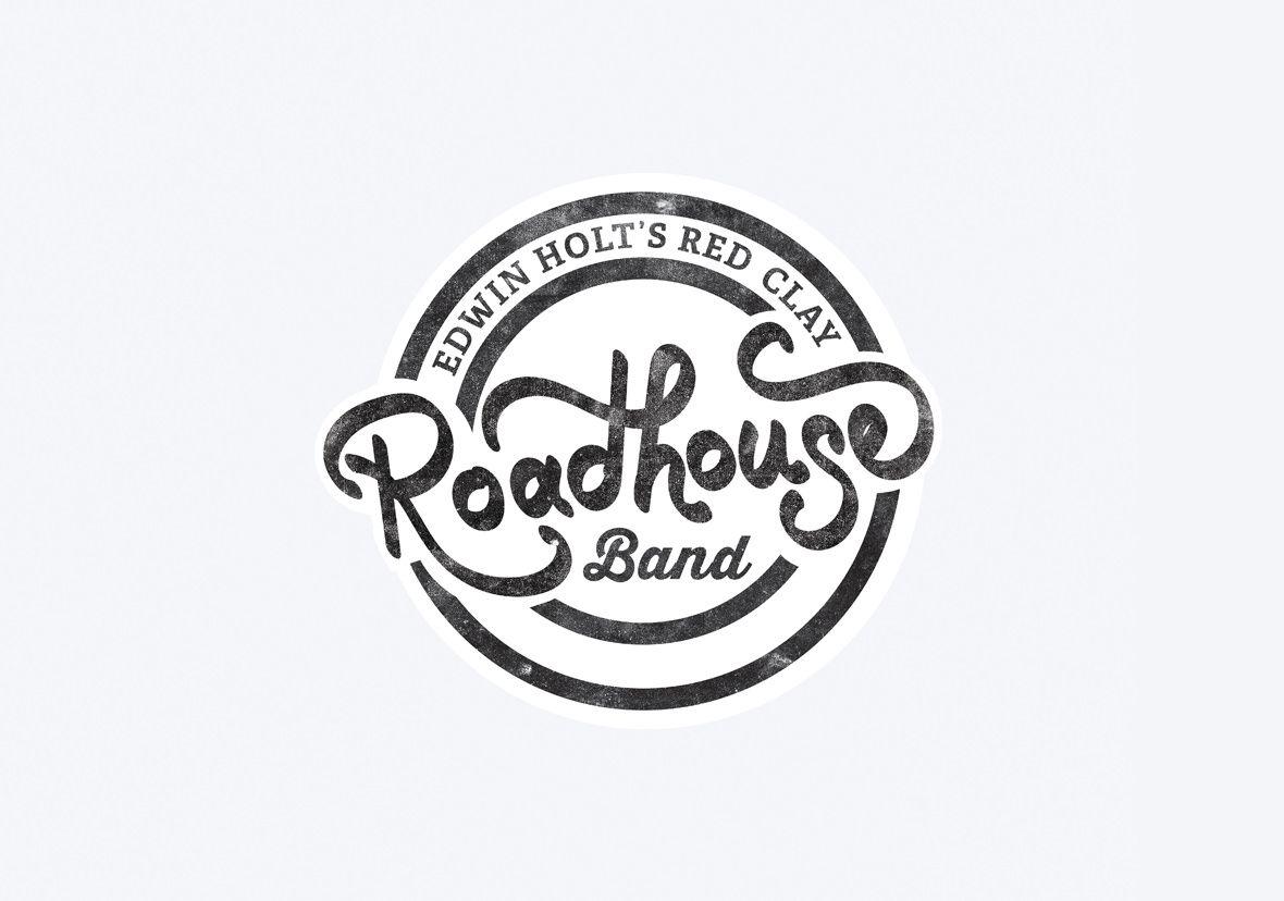 Red and Black Band Logo - Edwin Holt's Red Clay Roadhouse Band Logo – Holt Creative Group