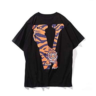 Brnd Vlone Logo - Amazon.com: Luoyi Vlone Tide Brand Tiger Printing Cotton Men's Short ...