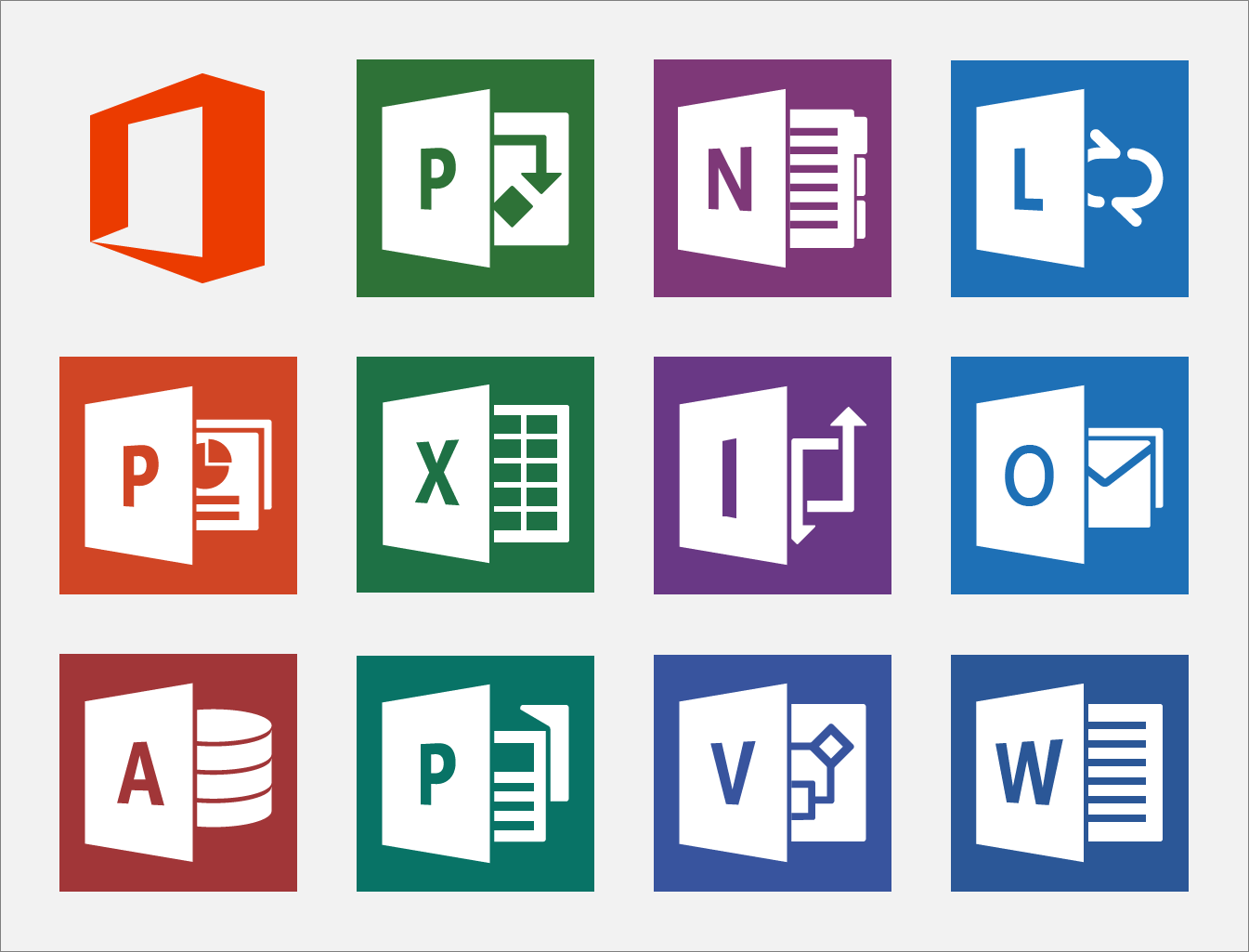 MS Office Suite Logo - Pin by Krystle Chanel on Infographics, Logos & Pictograms ...