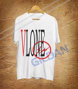 Brnd Vlone Logo - VLONE New White T Shirt Brand Gildan T Shirt Size S To 2XL