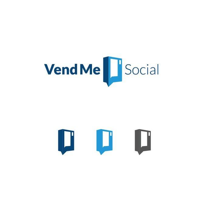 Social Media Entertainment Logo - Logo Design for Social Media Powered Vending Machine Company Light