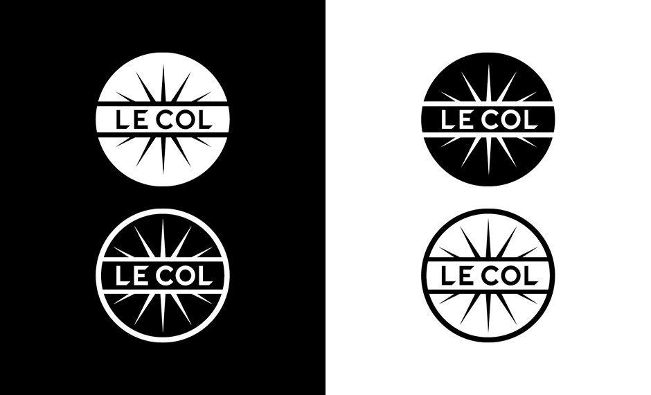 Col Logo - Limited Edition Design. Le Col cycle brand identity