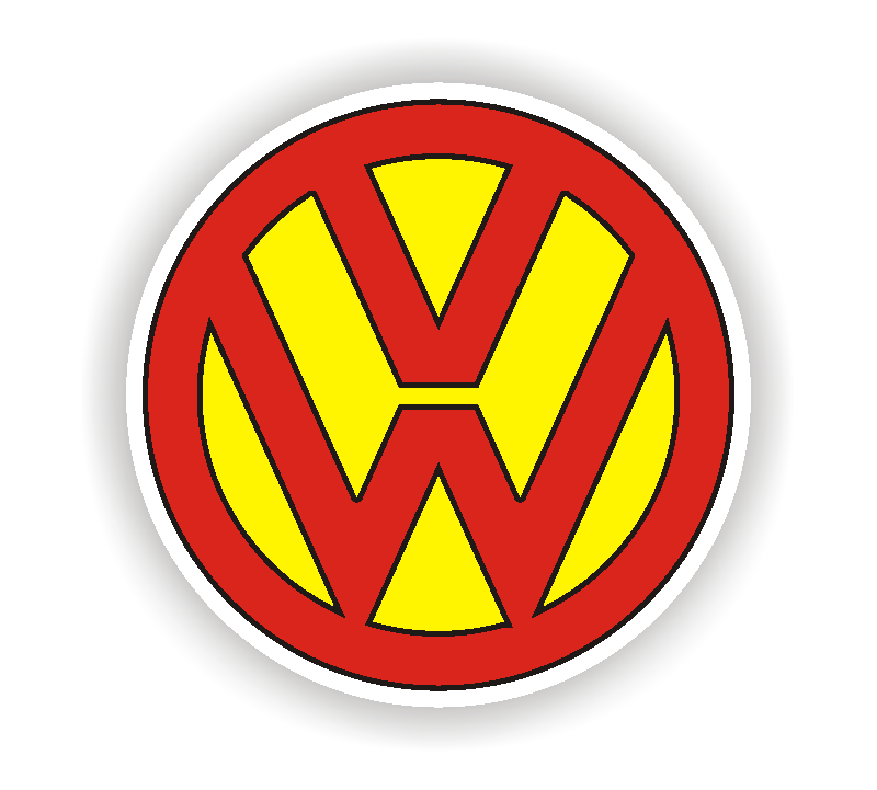 Red Yellow Orange Logo - VW Red Yellow Logo