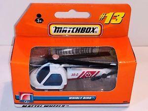 Red Box with White Bird Logo - MATCHBOX MB13 WHIRLY BIRD HELICOPTER WHITE with RED TEMPA EUROPEAN ...