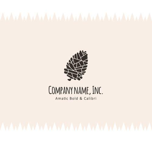 Pine Cone Logo - Pine cone logotype design | Public domain vectors