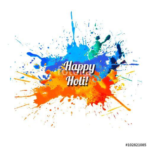 Rainbow Splash Logo - Happy Holi! Rainbow splash paint