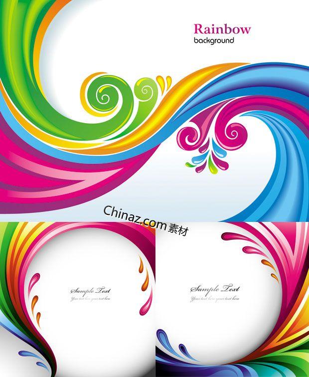 Rainbow Splash Logo - Rainbow splash background vector map download