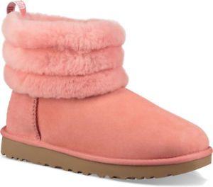 New UGG Logo - 1098533 LNT} Women's UGG FLUFF MINI QUILTED TAPE LOGO LANTANA NEW