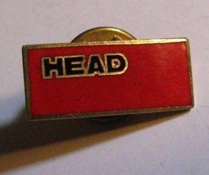 Tennis Apparel Logo - Head Tennis Logo Lapel Pin - Vintage Head Sports Equipment Apparel ...