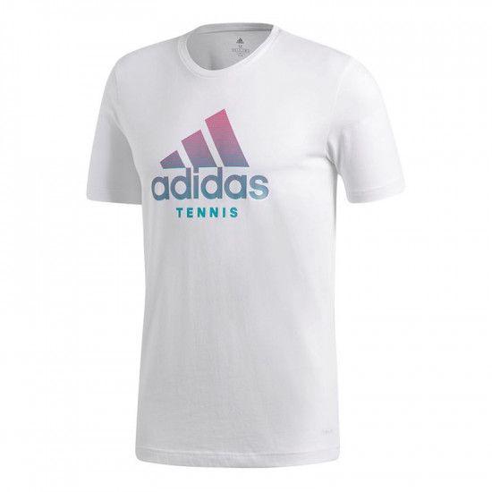 Tennis Apparel Logo - Adidas Tennis Logo Tee-Men's Tennis Apparel
