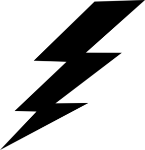 Lightning Bolt Logo - Black Lightning Bolt Clip Art at Clker.com - vector clip art online ...