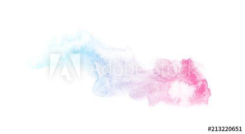 Rainbow Splash Logo - rainbow watercolor splash backdrop isolated on white, for text, tag