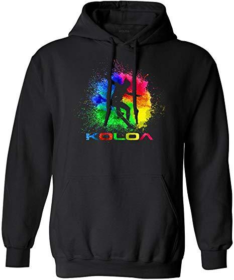 Rainbow Splash Logo - Koloa Surf Youth Rainbow Splash Skateboarder Hoodies