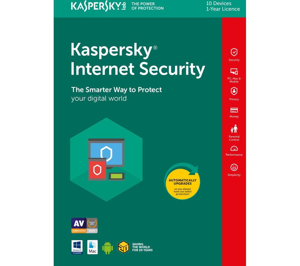 Kaspersky 2018 Logo - Buy KASPERSKY Internet Security 2018 - 1 year for 10 devices | Free ...