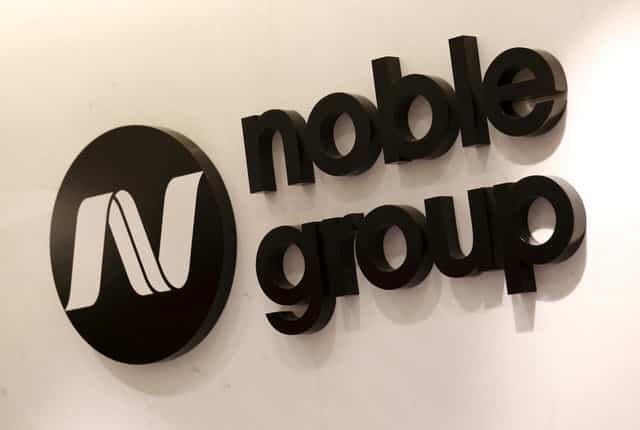 Noble Company Logo - FILE PHOTO - The company logo of Noble Group is displayed at its ...