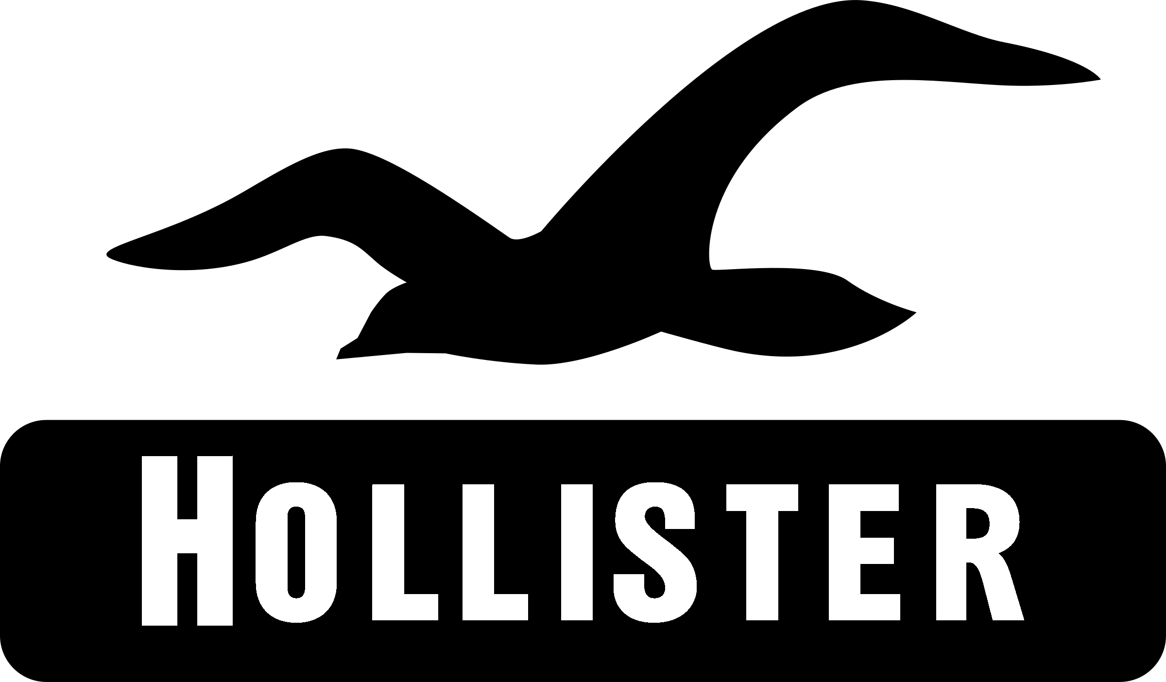 Black Hollister Logo - Hollister Co Logo PNG Transparent & SVG Vector - Freebie Supply