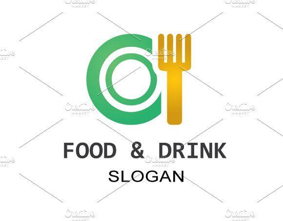 Food and Drink Logo - Food & Drink Logo Template ~ Logo Templates ~ Creative Market
