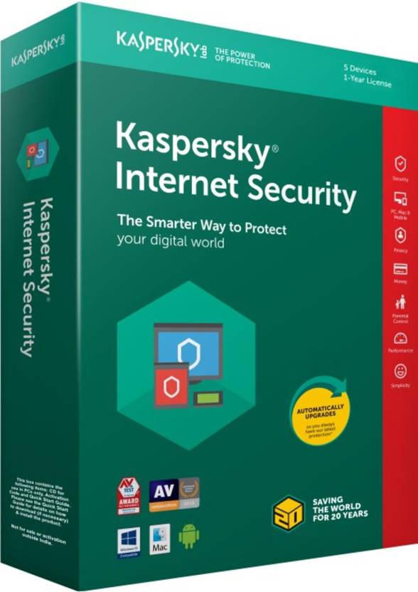 Kaspersky 2018 Logo - KASPERSKY Internet Security 2018 - 5 PC for 1 Year - Buy KASPERSKY ...