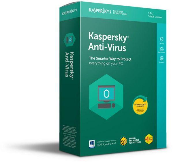 Kaspersky 2018 Logo - KASPERSKY ANTI VIRUS 2018 ONE PLUS ONE USER | Souq - UAE