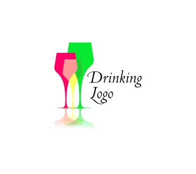 Food and Drink Logo - Food drink glass vector logo download. Vector Logos Free Download