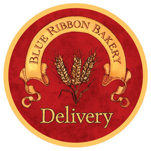 Red and Blue Ribbon Logo - Blue Ribbon Bakery Delivery