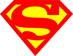 Red Yellow Logo - Superman logo