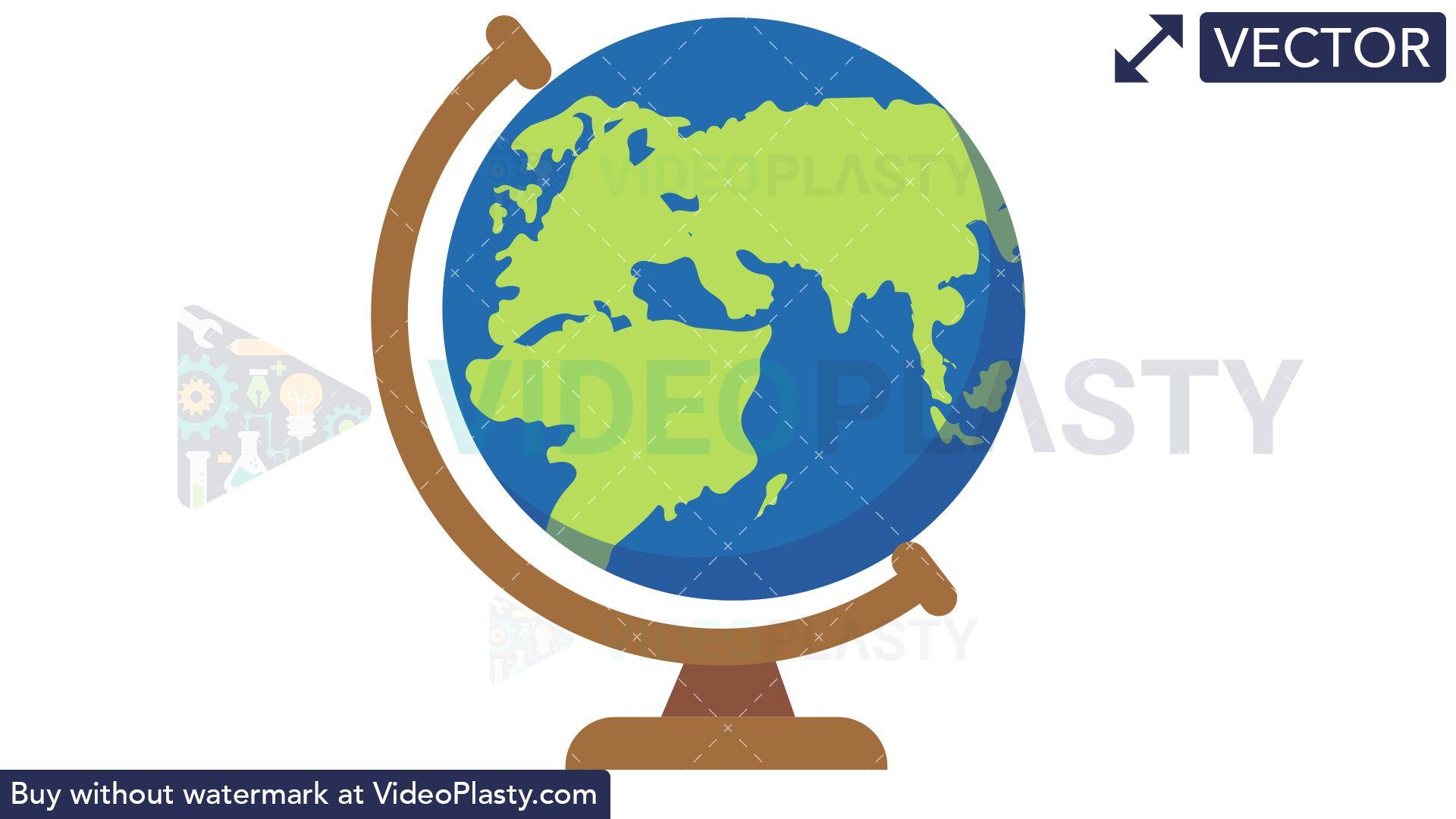 Spinning Globe Logo - Spinning Globe [VECTOR] VideoPlasty