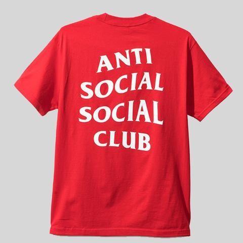 Red Anti Social Social Club Logo - Anti Social Social Club Red White Logo Tee. fashion. Anti social