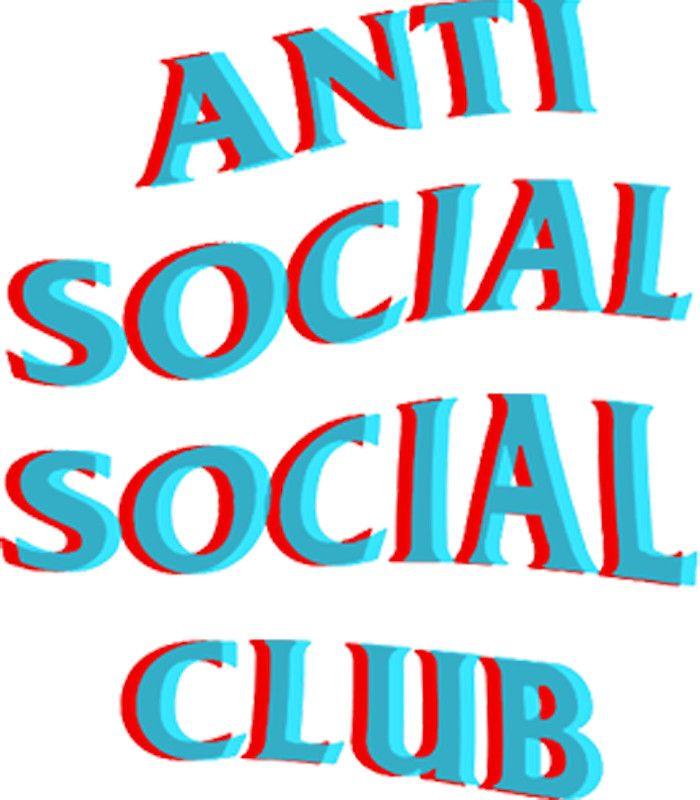 Red Anti Social Social Club Logo - Anti Social Social Club Blue and Red | Anti social social club in ...