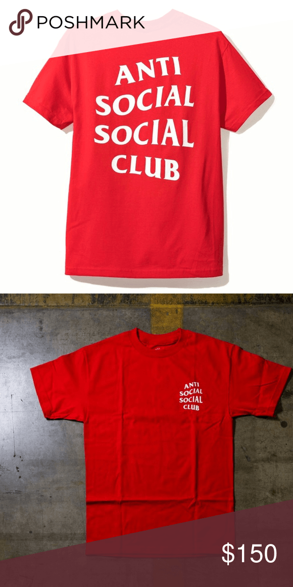 Red Anti Social Social Club Logo - NEW | *RARE* ANTI SOCIAL SOCIAL CLUB RED T-SHIRT These are sold out ...