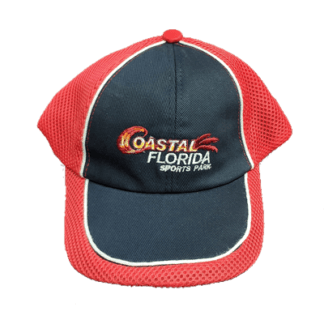 Orange and Red Logo - Baseball Hat W/ Multi Color Logo. Shop Coastal Florida