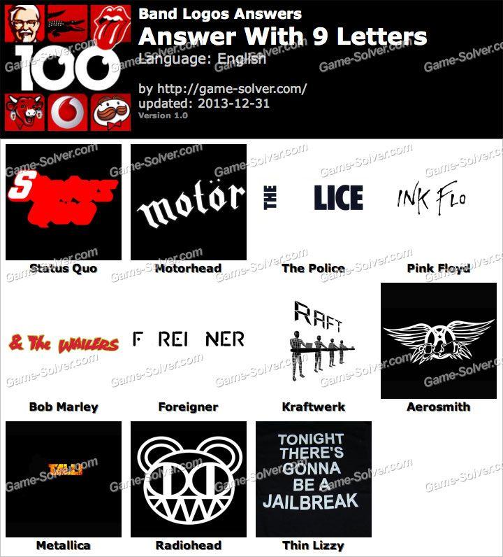 9 Letter Logo - Band Logos 9 Letters - Game Solver