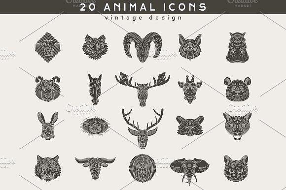 Animal Fashion Logo - 20 Animal Logos ~ Icons ~ Creative Market